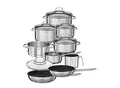 Produktbild: Rösle Kochtopfset Elegance , Edelstahl , Metall , 10-teilig , 16 cm,20 cm,16 cm , 1,9 L,3,3 L,5,7 L,2,5 L,1,7 L , Messskala, backofengeeignet, geschmacksneutral , Kochen, Töpfe, Topfsets