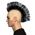 Produktbild: Boland 86406 - Perücke für Erwachsene, Punk Frisur, Irokese aus Kunsthaar, Glatze mit Haaren für Damen und Herren, Faschingskostüme, Kostüm Zubehör