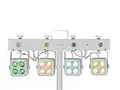 Produktbild: EUROLITE LED KLS-180 Kompakt-Lichtset weiß | Bar mit 4 RGBW-Spots und 4 weißen Strobe-LEDs
