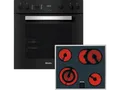 Produktbild: MIELE TwinSet Comfort (Backofen H 2459 E und Kochfeld KM 6003 LPT), Einbauherdset (Elektrokochfeld, A+, 76 l)