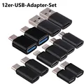 Produktbild: NEU USB Adapter Set für Mobilgeräte Datenübertragung Handy Smartphone Gaming OTG