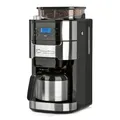 Produktbild: Barista Filterkaffeemaschine mit verstellbarem Mahlwerk & Thermokanne | Warmh...