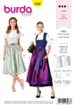 Produktbild: Schnittmuster Dirndl Burda 6268 US 8-18 (Gr. 34-44) Deutsche Anleitung
