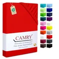 Produktbild: Camry Spannbettlaken 90x200cm - 100x200cm Rot Baumwolle Bettlaken Jersey Spannbetttuch Oeko-Tex