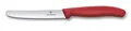 Produktbild: Victorinox Tafelmesser 11cm rot Wellenschliff Edelstahl Frühstück