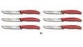 Produktbild: 6x VICTORINOX Schweiz Tomatenmesser Allzweckmesser Frühstücksmesser ROT