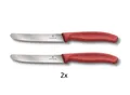 Produktbild: 2er Set Victorinox Schweiz Tomatenmesser Küchenmesser Brötchenmesser ROT