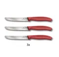 Produktbild: 3er Set Victorinox Schweiz Tomatenmesser Küchenmesser Brötchenmesser ROT