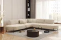Produktbild: Ecksofa Designersofa VALENCIA in Stoff Quelle Beige Universal