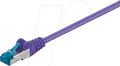 Produktbild: PATCH-C6AQ 7.5VT - Cat.6a High Quality-Patchkabel,violett,7,5 m