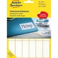 Produktbild: Avery Zweckform - Universaletikett 50 X 19 Mm (b X H) Nicht Wieder Ablösbar Papier Weiß 486 Etik./pack.
