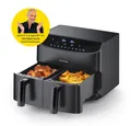 Produktbild: Rachs KOCHWERK Heißluftfritteuse Doppelkammer 7L digitaler Airfryer mit Touch, 2400 W, 10 Programme & 2 3,5L Kammern, Smart-Cook Funktion