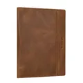 Produktbild: STILORD 'Bernhard' Dokumententasche A5 Leder Business Mappe Büro Organizer Konferenzmappe Echtleder Dokumentenmappe Leder Dokumentenhülle, Farbe:Sepia - braun