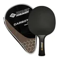 Produktbild: Donic-Schildkröt CarboTec 7000 Tischtennisschläger – 100% Carbon One-Piece Schläger, Revolution Belag mit S-Plus Schwamm 2,3mm, Spieltyp Attack Plus, konkaver Griff, inkl. Schlägertasche