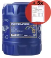 Produktbild: 20 Liter Motoröl 10W-40 MANNOL 7507 Defener + 5x Service-Etikett VW MB PSA RN