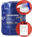 Produktbild: 20 Liter Motoröl MANNOL Defender 7507 mit Auslaufhahn 10W-40, VW 501.01 505.00