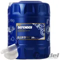Produktbild: 20 LITER SAE 10W-40 MANNOL DEFENDER MOTORÖL + HAHN passend für VW AUDI MERCEDES