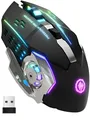 Produktbild: Gaming Maus Kabellos RGB Wireless PC Mouse Notebook Laptop Aufladbar USB