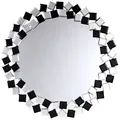 Produktbild: Kayoom Wandspiegel mit Mosaikrahmen runder Form & MDF-Rückwand – Mosaic 1825 | Kayoom