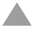 Produktbild: ESTEXO Sonnensegel Sonnenschutzsegel Sonnendach Sonnenschutz UV-Schutz Sichtschutz HDPE Grau 3x3x3m (Dreieck)