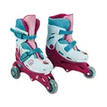 Produktbild: Mondo Toys – Disney Frozen – 3 In-Line Skates – verstellbare Doppelfunktion – PVC-Räder – Roller für Jungen / Mädchen – Größe S / Gr. 29/32 – 28299