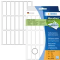 Produktbild: HERMA Etikett Movables®, Handbeschriftung, auf A4-Bogen, selbstklebend, ablösbar, Spezialpapier, 13 x 50 mm, weiß (672 Stück), Sie erhalten 1 Packung á 672 Stück