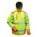 Produktbild: elysee Melvin Winter Softshelljacke mit Kapuze | Warngelb/warnorange | XL - Warngelb/warnorange