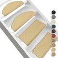 Produktbild: Sisal-Stufenmatte Pure Nature Halbrund natur 23,5 x 65 cm - Naturbelassen