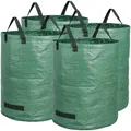 Produktbild: BigDean Gartensack 4X 272l Gartensack Laubsack Gartenabfallsack stabil - Gartensäcke für Gartenabfälle - Laubsäcke Rasenschnitt - Grünschnittsäcke faltbar, groß, robust aus Polypropylen-Gewebe 150GSM