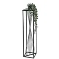 Produktbild: DanDiBo Blumenhocker Metall Schwarz Eckig Blumenhocker Beistelltisch Design 100 cm