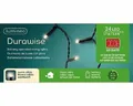 Produktbild: Kaemingk LED-Lichterkette LED Durawise Basic-Beleuchtung L.172.5cm schwarz/warmes weiss