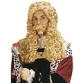 Produktbild: Adel Perücke mit Bart und Schnurrbart Langhaarperücke für Herren Karneval