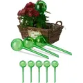 Produktbild: Relaxdays Bewässerungskugeln, 9er Set, Hxd: 28 X 8 Cm, Durstkugeln Für Pflanzen, Je 250 Ml, Kunststoff, Gießkugel, Grün