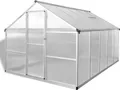 Produktbild: vidaXL Gewächshaus mit Fundament Verstärkt Aluminium 7,55 m²