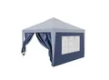 Produktbild: 24MOVE® Pavillon Seitenteile 2er Set 2x3m mit Fenster & Reissverschluss, wasserdicht, blau - für Partyzelt, Festzelt, Festivals