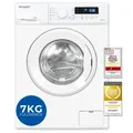 Produktbild: Exquisit Waschmaschine 7kg, EEK A, max. 1400 U/Min, Aquastop, WA57014-020A weiss