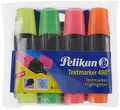 Produktbild: Pelikan 943324 - Textmarker 4er Etui gelb / rosa / orange / grün