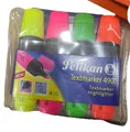 Produktbild: Pelikan Textmarker 4er Set Neon Leuchtfarben Markieren Stifte Büro Malen