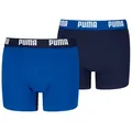 Produktbild: PUMA Boxershorts PUMA BOYS EVERYDAY BASIC BOXERS 2P (2er Pack) Komfortabler Logobund, ohne Eingriff blau 122/128