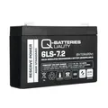Produktbild: Q-Batteries 6LS-7.2 6V 7,2Ah Blei-Vlies Akku / AGM VRLA