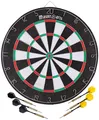 Produktbild: MasterArts Dartscheibe Set – Dartboard 45 cm – mit 6 Dartpfeile – Beidseitig Bes