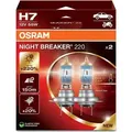 Produktbild: Osram NIGHT BREAKER 220 58 W 55 W PX26D 3550 K 12 V Autolampe (2 Stck)
