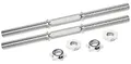 Produktbild: Bad Company Chrom Kurzhantelstange inkl. Sternverschlüssen 30/31 mm I 2 Stück - 51 cm