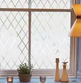 Produktbild: Fensterfolie Gitter Transparent,Milchglasfolie Selbsthaftend Fester,Blickdich...