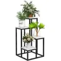 Produktbild: Outsunny - Pflanzenständer - 34Lx34Wx70Hcm - Schwarz+Weiß