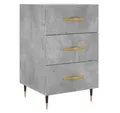 Produktbild: vidaXL Nachttisch NA Nachttisch Betongrau 40x40x66 cm Holz Nachtkonsole Nachtschrank