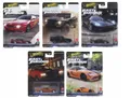 Produktbild: HOT WHEELS PREMIUM FAST & FURIOUS set of 5 cars JBL86-88, 99, JBM00 JBL99