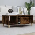 Produktbild: vidaXL Couchtisch Räuchereiche 90x50x36,5 cm Holzwerkstoff