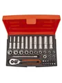 Produktbild: BAHCO socket set mini 1/4 37 pieces 4-13mm