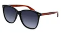 Produktbild: Gucci Damen GG0024S 003 Sonnenbrille, Schwarz (Black/Grey), 58